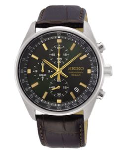 Seiko Herreur SSB385P1 Neo Sport Quartz Chrono Green Dial