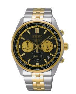 Reloj Seiko Hombre SSB430P1 Sport Bicolor Plateado Dorado