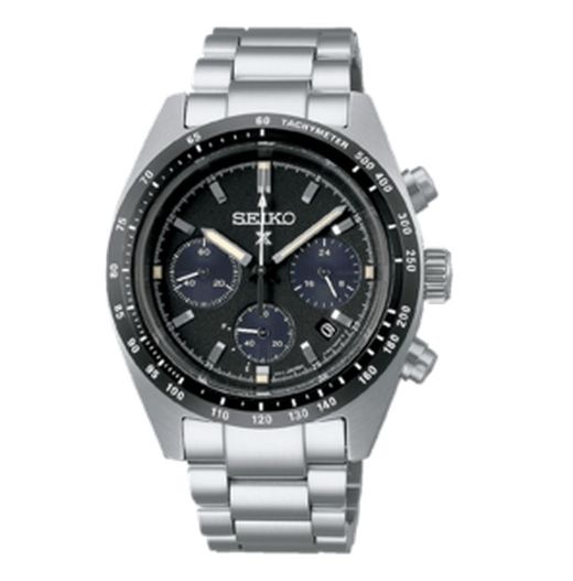 Seiko Herrenuhr SSC819P1 Prospex Speedtimer Chrono Solar Schwarz