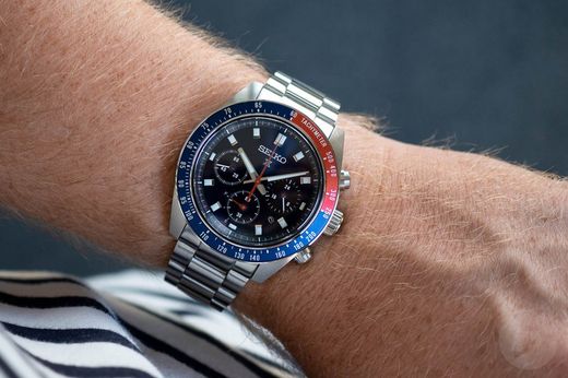 Seiko Men's Watch SSC913P3 Prospex Speedtimer Chrono Solar Blue