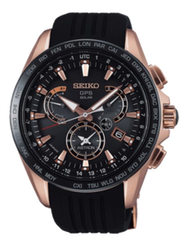Reloj Seiko Hombre SSE055J1 Astron Dual-Time 8X Acero — Joyeriacanovas