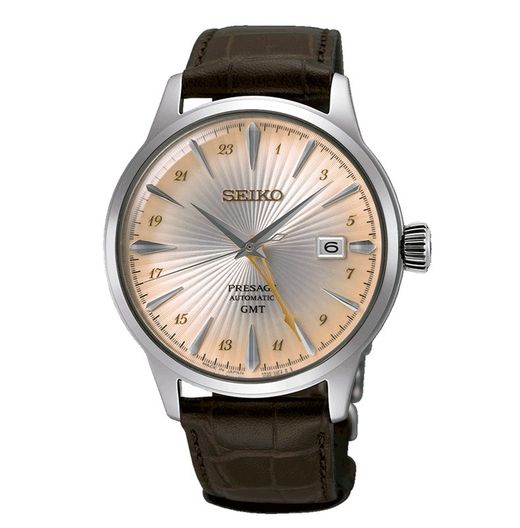 Seiko Men's SSK041J1 Presage Brown Leather Watch