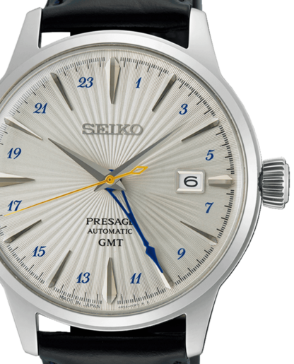 Reloj Seiko Hombre SSK049J1 Presage Piel Azul Acero Automático