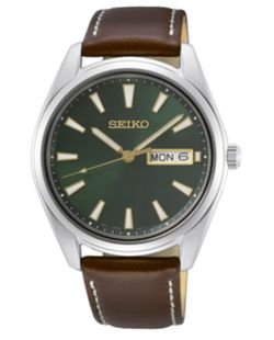 Seiko Men's Watch SUR449P1 Neo Classic Double Calendar Esf Green
