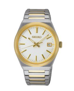 Seiko herreur SUR558P1 Bicolor Sølv Guld