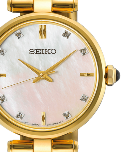 Reloj Seiko Mujer HGH008P1 Acero Dorado Analógico