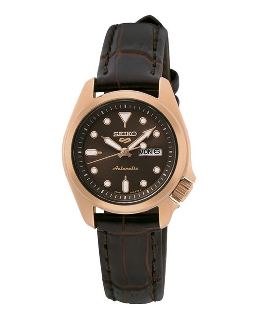 Rellotge Seiko Dona SRE006K1 5 Sport Mini Pell Marró