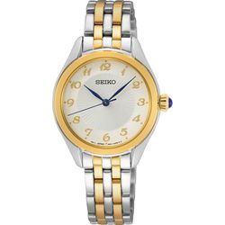 Montre Seiko pour femme SUR380P1 en acier doré bicolore