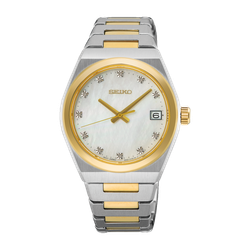 Reloj Seiko Mujer SUR604P1 Classic Acero Bicolor Dorado