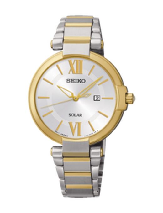 Seiko Women's Watch SUT154P1 Solar Bicolor