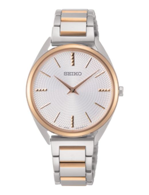 Seiko Damenuhr SWR034P1 Damen Quarz Bicolor IP Rosé — Joyeriacanovas
