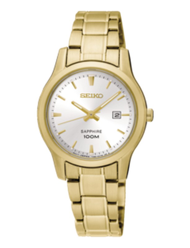 Seiko Women's Watch SXDG92P1 Neo Classic Sapphire Crystal IP Gold —  Joyeriacanovas