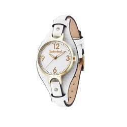 Relógio Feminino Timberland 14203LSG-01 Couro Branco