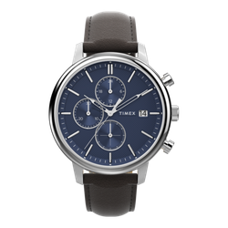 Reloj Timex Hombre TW2W76200A Piel Negra Cronógrafo Analógico