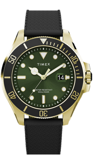 Reloj Timex Hombre TW2Y05300 Sport Negro Acero Dorado Analógico