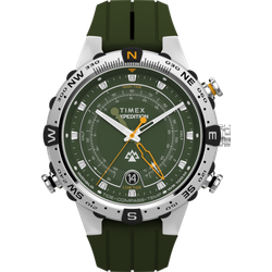 Reloj Timex Hombre TW2Y14400 Expedition North Acero Plateado Bicolor Verde Analógico