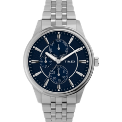 Reloj Timex Hombre TW2Y21500 Chicago Acero Plateado Analógico