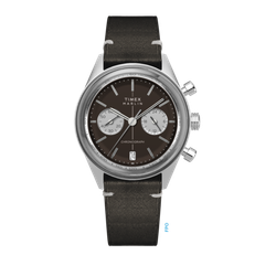 Reloj Timex Hombre TW2Y24700 Marlin Cronógrafo Piel Negra Acero Analógico