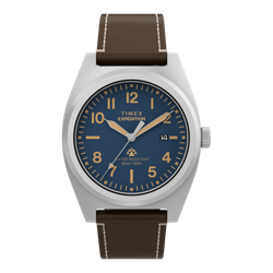 Reloj Timex Hombre TW2Y30600 Piel Marrón Acero Analógico