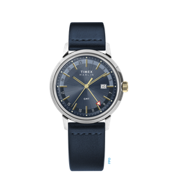 Reloj Timex Hombre TW2Y47900 Marlin Piel Azul Acero Analógico