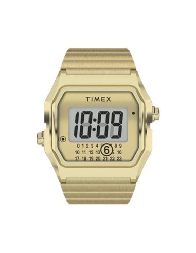 Anillo Reloj Timex Unisex TW2Y50100 Acero Dorado Dígital