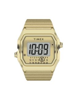 Anillo Reloj Timex Unisex TW2Y50100 Acero Dorado Dígital