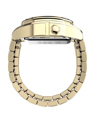 Anillo Reloj Timex Unisex TW2Y50100 Acero Dorado Dígital