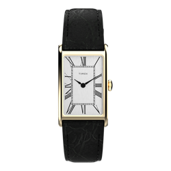 Reloj Timex Hombre TW2Y56200 Piel Negra Acero Dorado Analógico