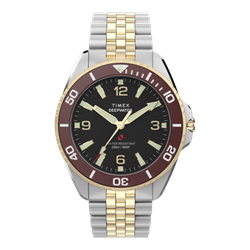 Reloj Timex Hombre TW2Y64700 Acero Bicolor Dorado Analógico