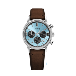 Reloj Timex Hombre TW2Y66600 Piel Marrón Cronógrafo Acero Analógico