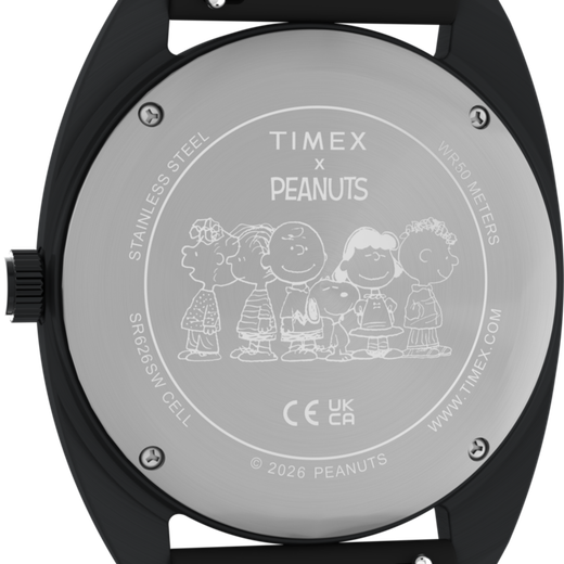 Reloj Timex Hombre TW2Y70900 Peanuts Acero Negro Analógico