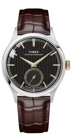 Reloj Timex Hombre TW2Y92100 Piel Marrón Acero Analógico