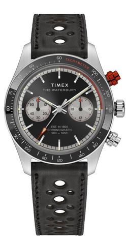 Reloj Timex Hombre TW2Y93300 Piel Negra Cronógrafo Acero Analógico