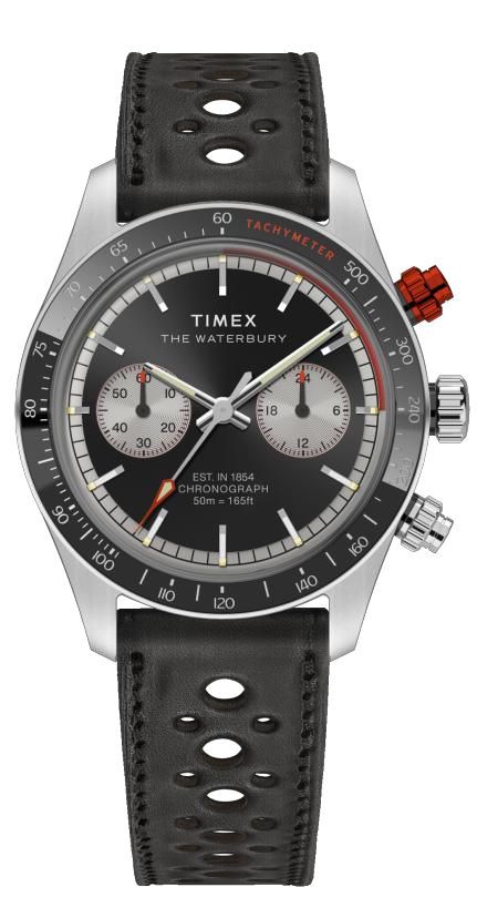 Reloj Timex Hombre TW2Y93300 Piel Negra Cronógrafo Acero Analógico
