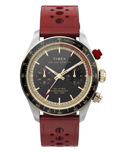 Reloj Timex Hombre TW2Y93400 Piel Roja Acero Analógico