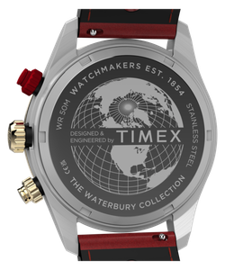 Reloj Timex Hombre TW2Y93400 Piel Roja Acero Analógico