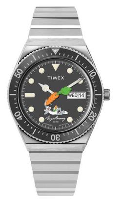 Reloj Timex Hombre TW2Y99200 Looney Tunes Edición Exclusiva Bugs Bunny M79 Acero Automático