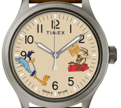 Reloj Timex Hombre TW2Y99400 Looney Tunes Road Runner & Wile E. Coyote Expedition Scout Acero Analógico