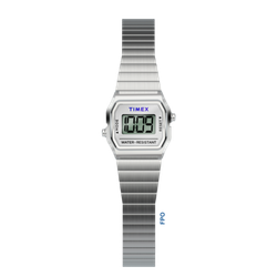 Reloj Timex Mujer TW2Y46500 T80 Dimepiece Acero Plateado Digital