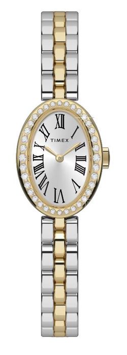 Reloj Timex Mujer TW2Y90200 Acero Bicolor Dorado Analógico