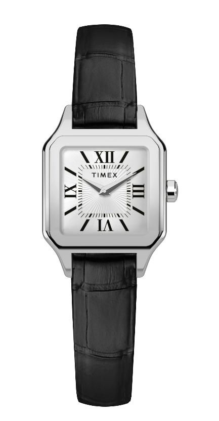 Reloj Timex Mujer TW2Y90600 Piel Negra Acero Analógico