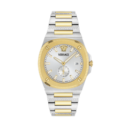 Reloj Versace Hombre VE0V00325 Cronógrafo Acero Bicolor Dorado Analógico
