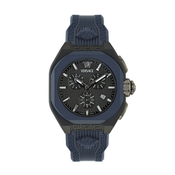 Reloj Versace Hombre VE9L00224 V-Legend Cronógrafo Negro Bicolor Azul Analógico