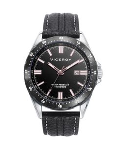 Reloj Viceroy Hombre 401297-53 Piel Negra