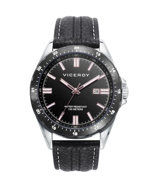 Viceroy Men's Watch 401297-53 Black Leather