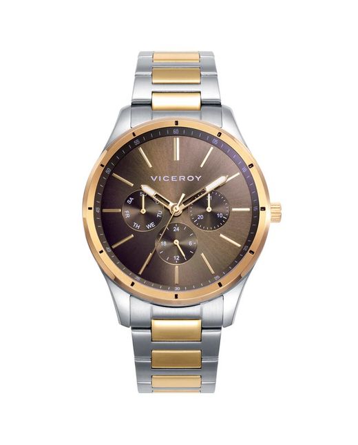 Viceroy Men's Watch 401387-17 Two-Tone Gold Steel