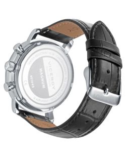 Reloj Viceroy Hombre 401449-34 Cronógrafo Piel Negra Acero Bicolor Negro Analógico