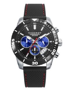 Reloj Viceroy Hombre 401455-57 Cronógrafo Acero Bicolor Negro Analógico