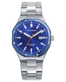 Reloj Viceroy Hombre 401459-37 Acero Bicolor Azul Analógico