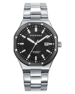 Reloj Viceroy Hombre 401459-57 Acero Bicolor Negro Analógico